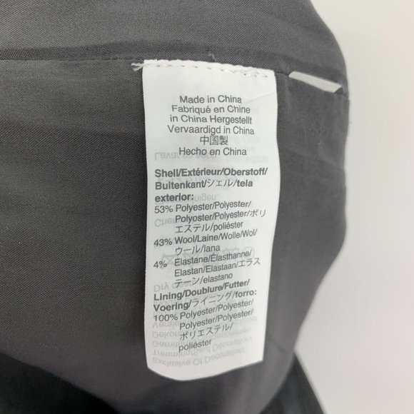 J.Crew Dress Pants Gray High Rise Cropped Straight Wool Blend - Picture 9 of 9